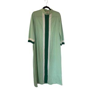 Vintage Vanity Fair Nightgown Mint Green/White Si… - image 1